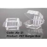 Pet Burger Box (1600 Pcs) (freight To-Pay)